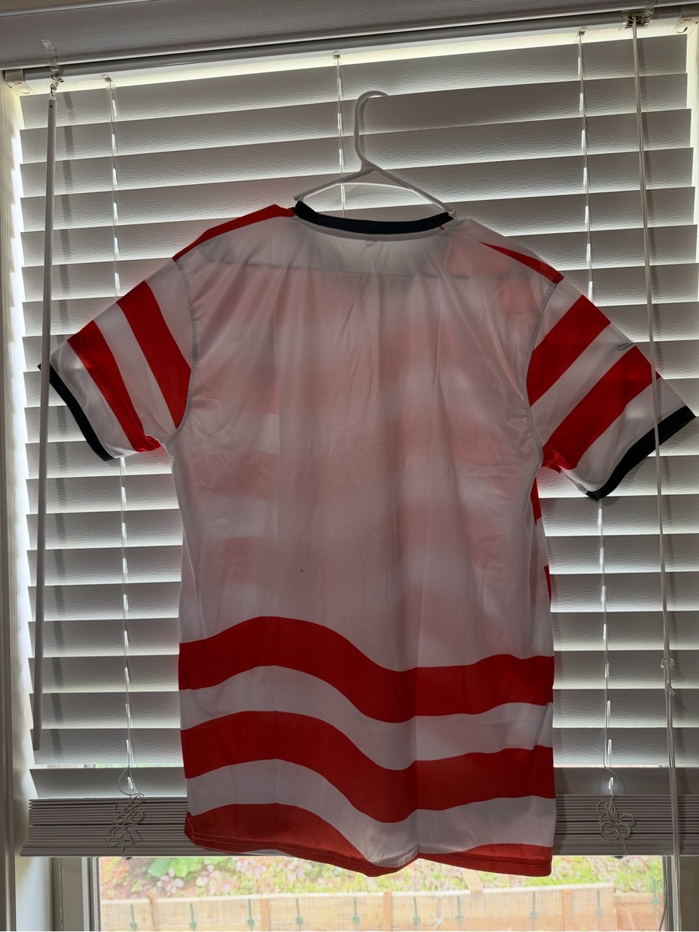 USA Red & White Striped Soccer Tee - Picture 6 of 8